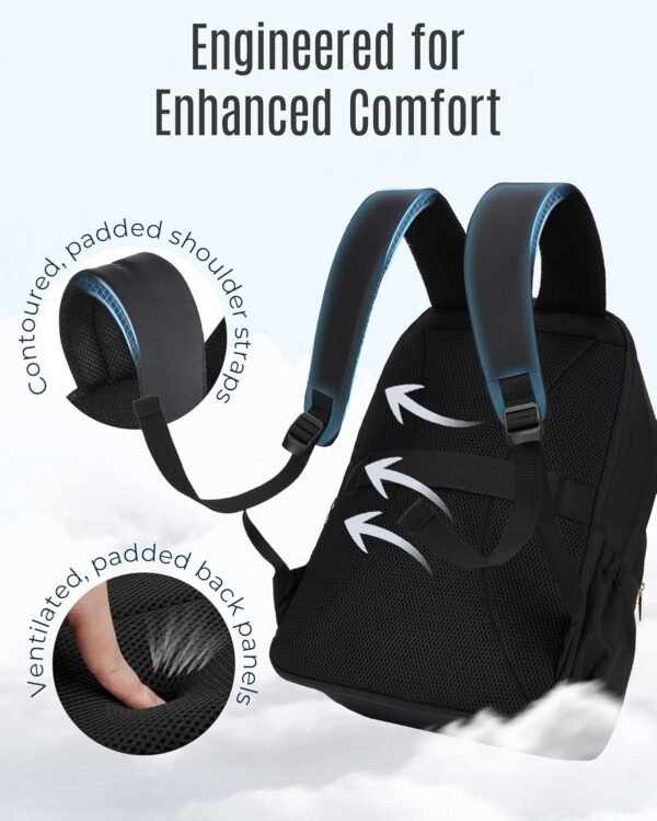 LIGHT FLIGHT Travel Backpack for Women, 15.6 Inch ... - Image 5