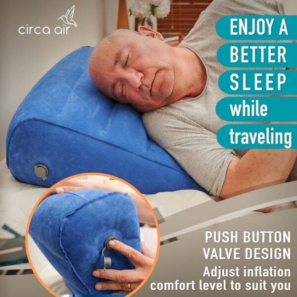 Circa Air Inflatable Wedge Pillow for Travel - Lig... - Image 8