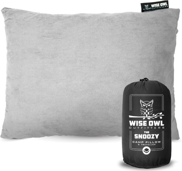 Wise Owl Outfitters Camping Pillow – Memory Foam T... - Image 2