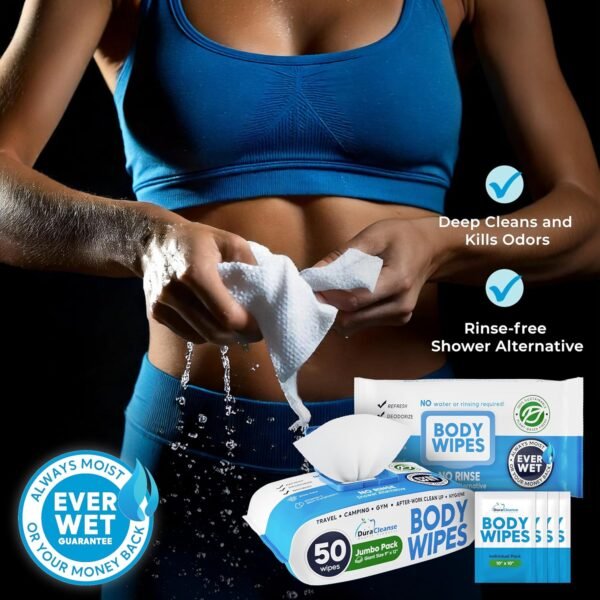 XL Body Wipes for Adults Bathing No Rinse - 50 Ct.... - Image 6
