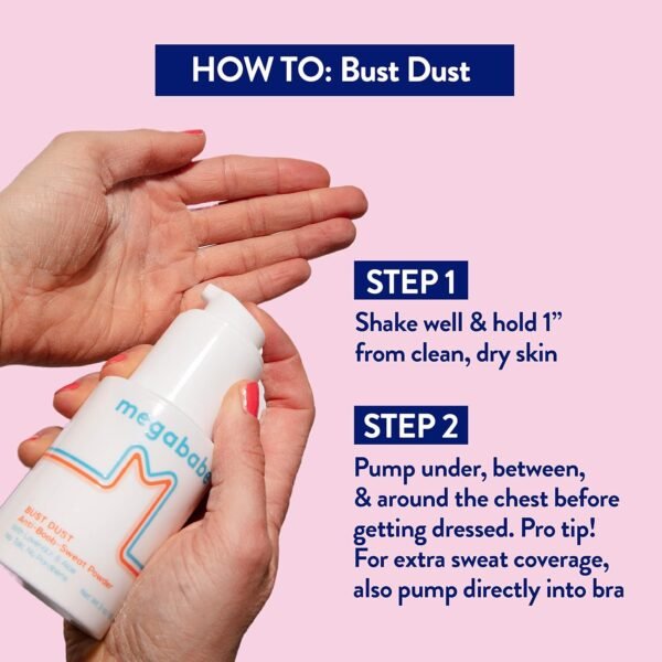 Megababe Sweat Absorbing Body Powder - Bust Dust, ... - Image 4