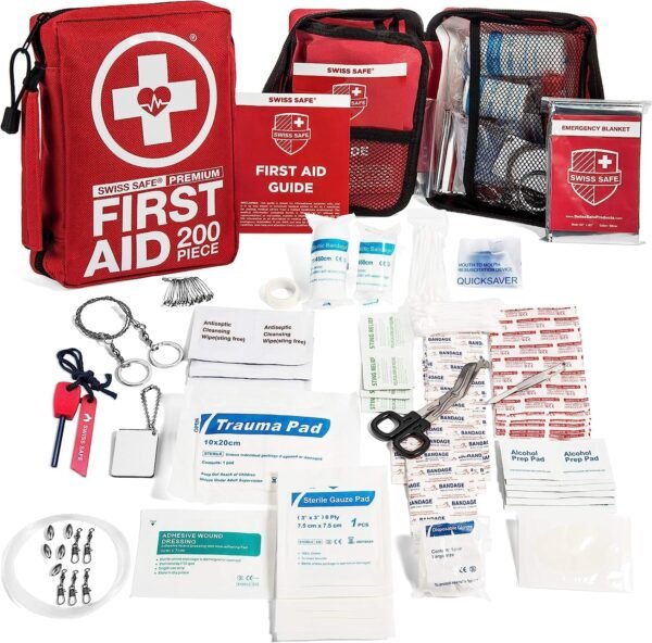 Swiss Safe 2-in-1 First Aid Kit for Car, Travel & ... - Image 2
