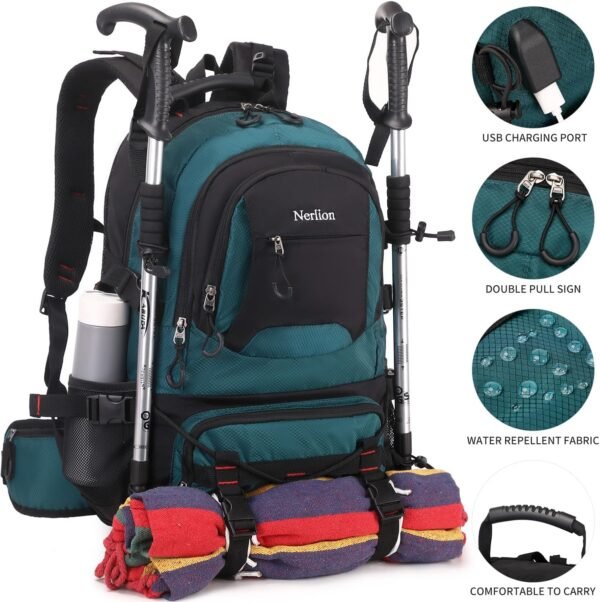 Nerlion 40L Hiking Backpack Travel Backpack for Me... - Image 3