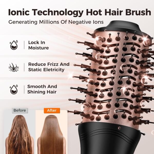 slopehill Mini Dual Voltage Hair Dryer Brush,1000 ... - Image 6
