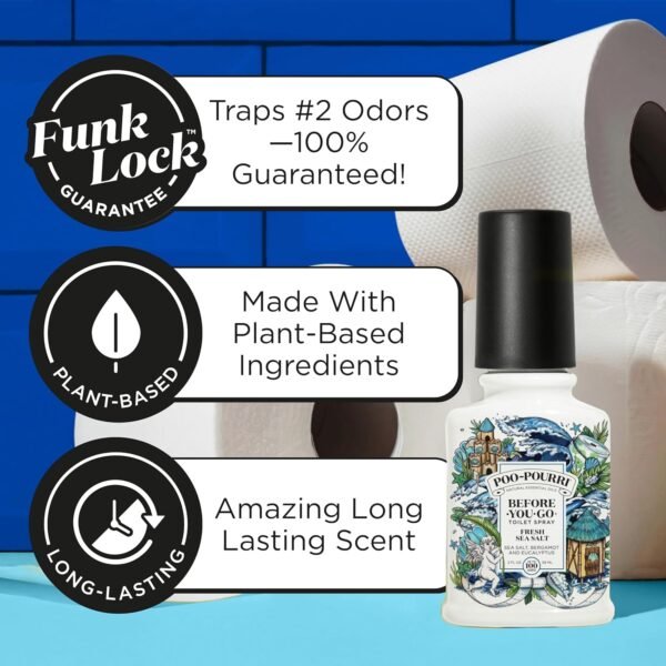 Poo-Pourri Fresh Sea Salt 4oz Before-You-Go Toilet... - Image 4
