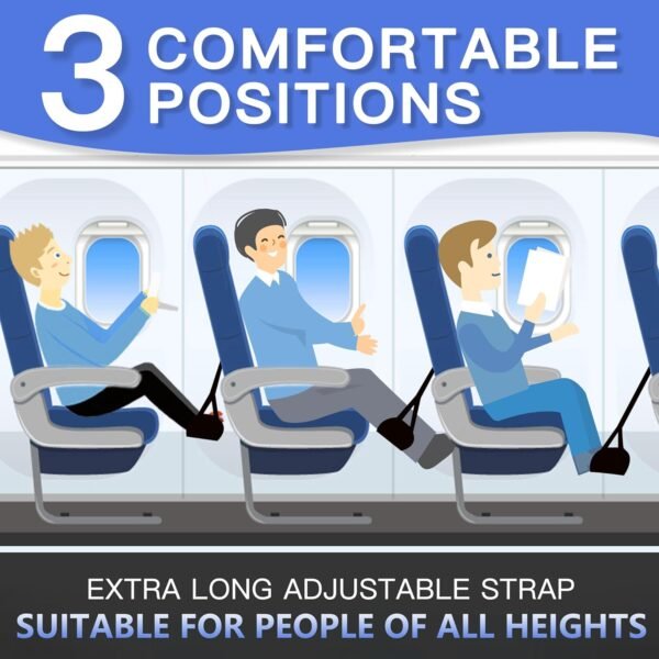 2-Pack Airplane Travel Footrest Hammock - Perfect ... - Image 4