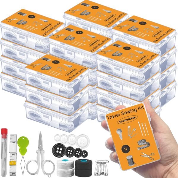 4 Pack Mini Travel Sewing Kits Bulk Small Emergenc... - Image 2