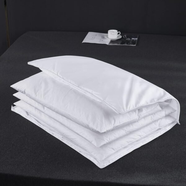 Three Geese Adjustable Layer Goose Feather Pillow,... - Image 3