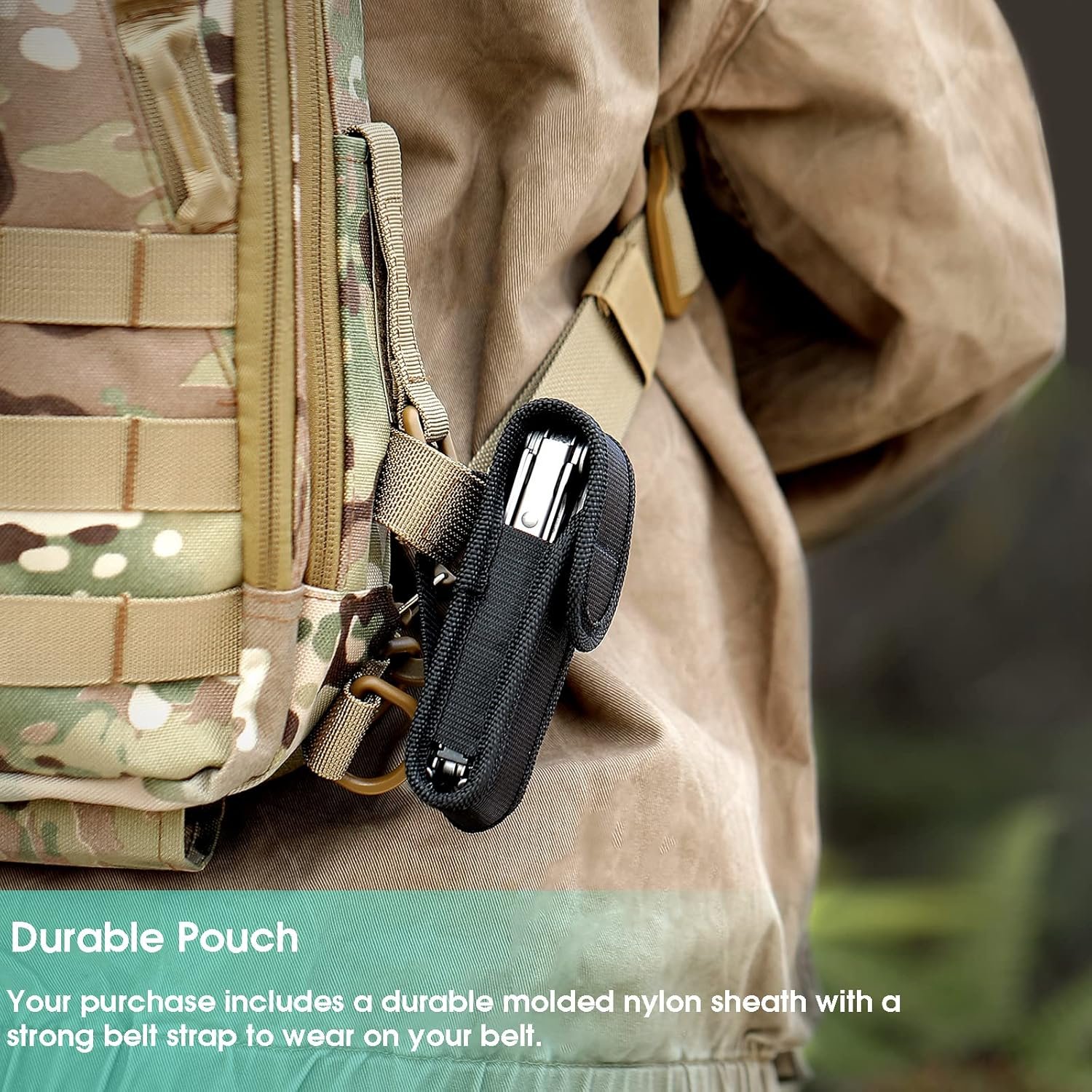 Multitool Pocket Knife for Men, Tactical Multi Too... - Image 4
