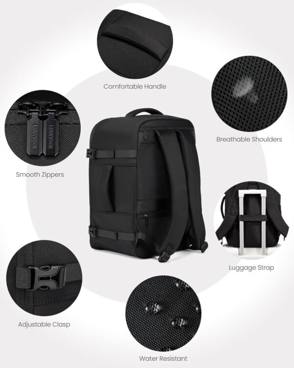 LOVEVOOK Travel Backpack for Men, 40L Carry on Bac... - Image 6