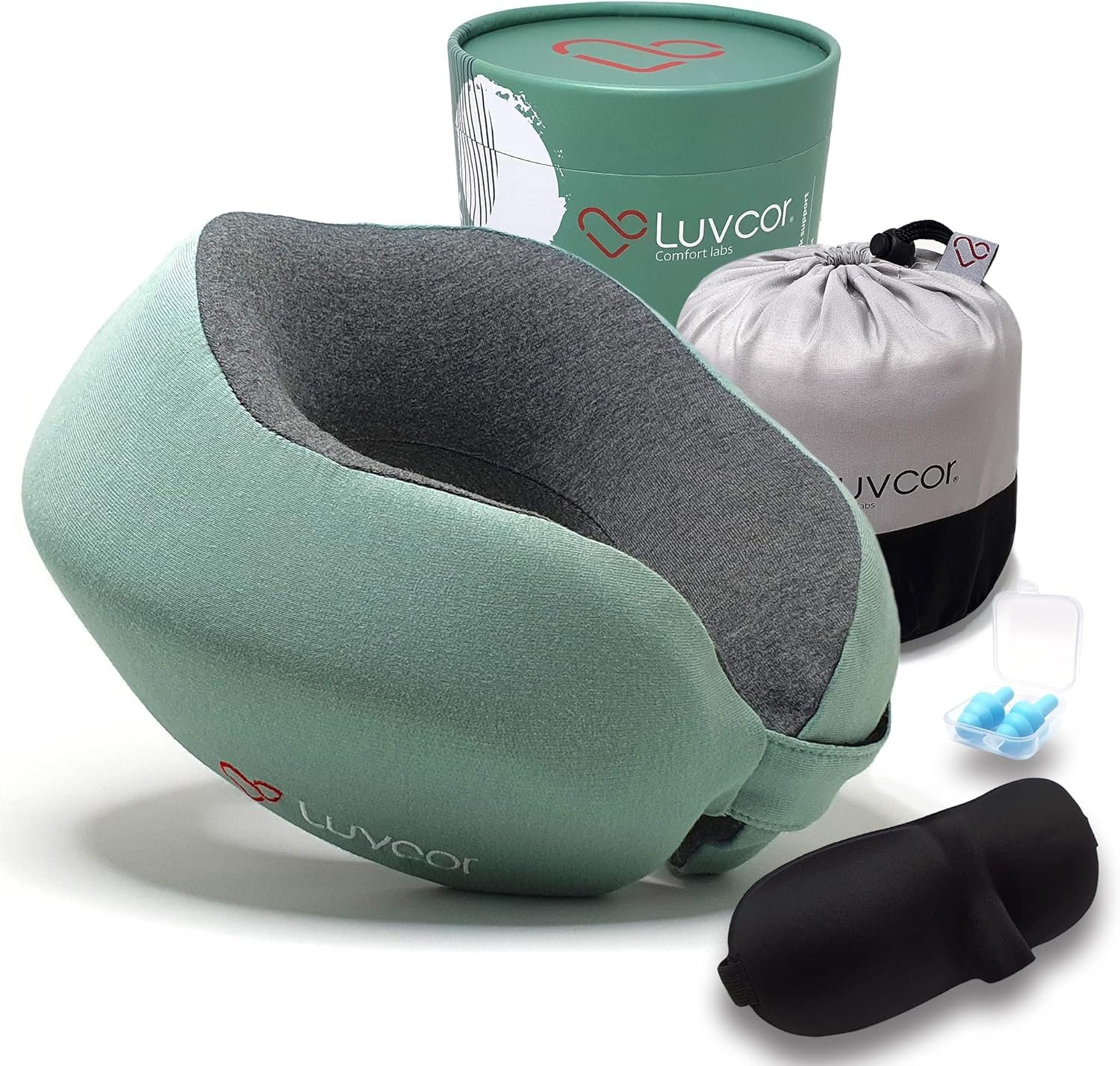Premium Quality Memory Foam Travel Neck Pillow Bun... - Image 2