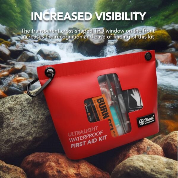 120 PCS Waterproof First Aid Kit, Portable Small B... - Image 9