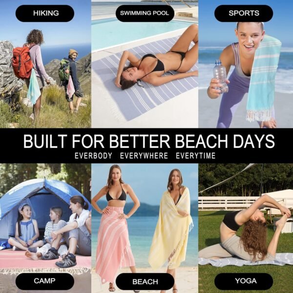 Giant Huge Thin Boho Throw Blanket Turkish Beach B... - Image 3