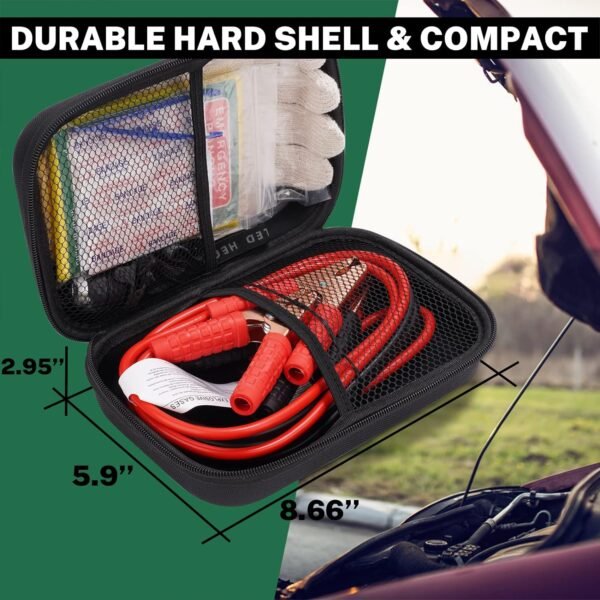 Car Emergency Kit with Battery Jumper Cables,Car A... - Image 4