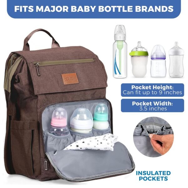 PILLANI Baby Diaper Bag Backpack - Large Bag for B... - Image 5