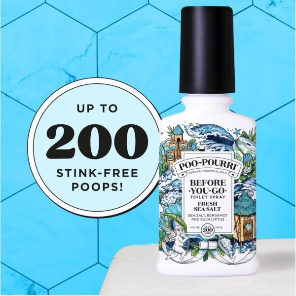 Poo-Pourri Fresh Sea Salt 4oz Before-You-Go Toilet... - Image 9