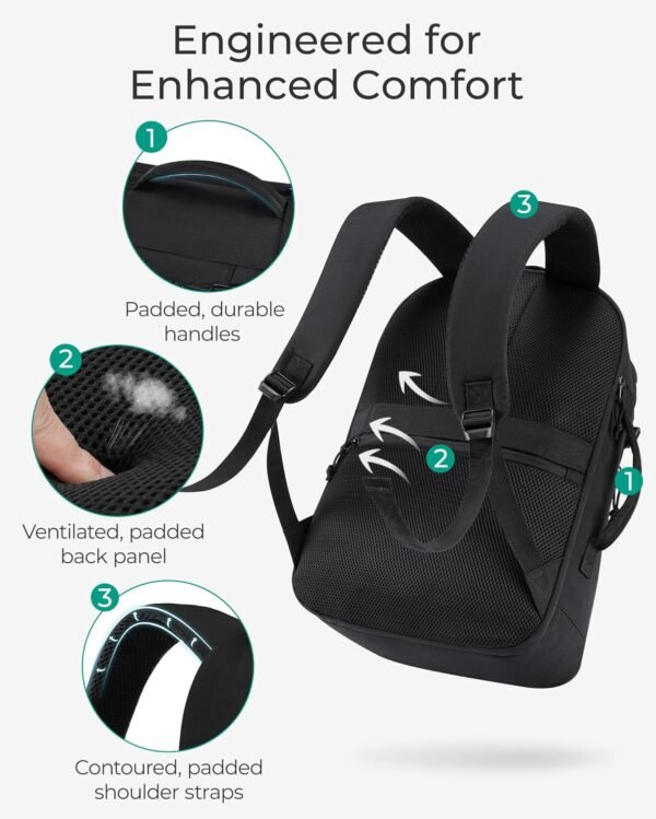 BAGSMART Travel Backpack for Men Women, Carry On B... - Image 7