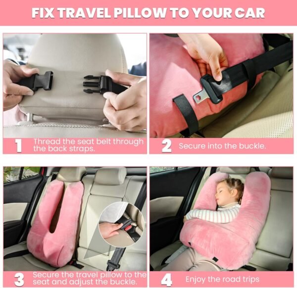Travel Pillow Car Pillow for Kids, Car Sleeping Pi... - Image 6