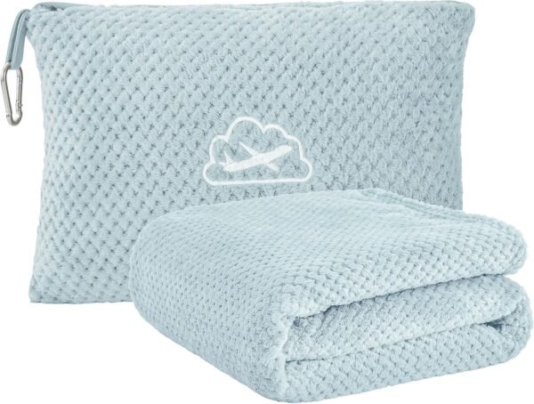BEDELITE Travel Blanket and Pillow Set 2-in-1, Ult... - Image 2