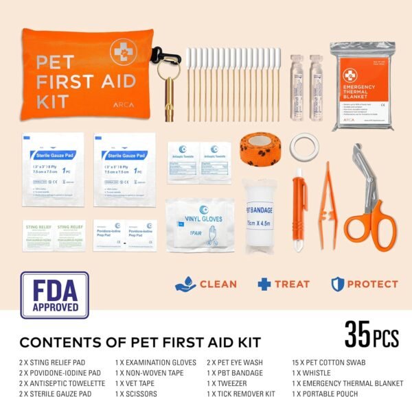 Dog First Aid Kit - Pet Emergency Kit - Water Resi... - Image 3