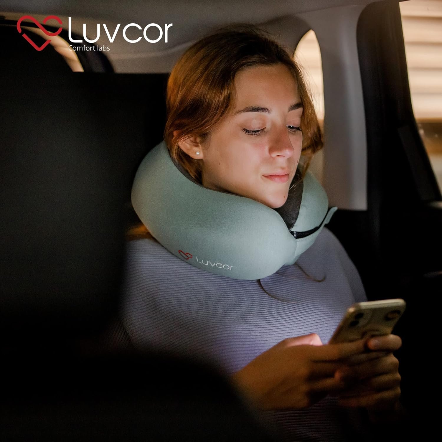 Premium Quality Memory Foam Travel Neck Pillow Bun... - Image 7
