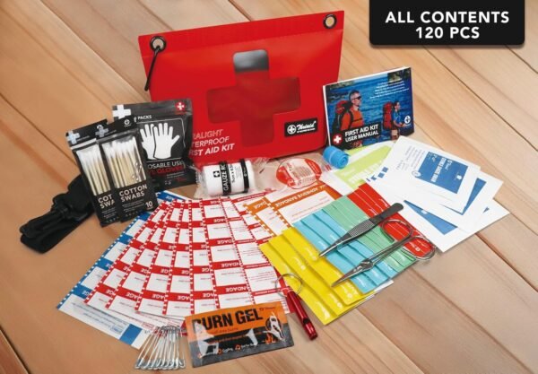 120 PCS Waterproof First Aid Kit, Portable Small B... - Image 4