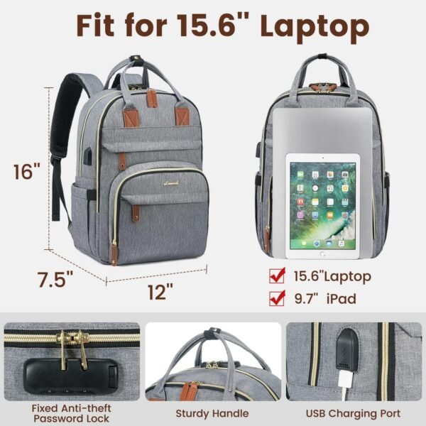 LOVEVOOK Laptop Backpack for Women & Men, Unisex T... - Image 6