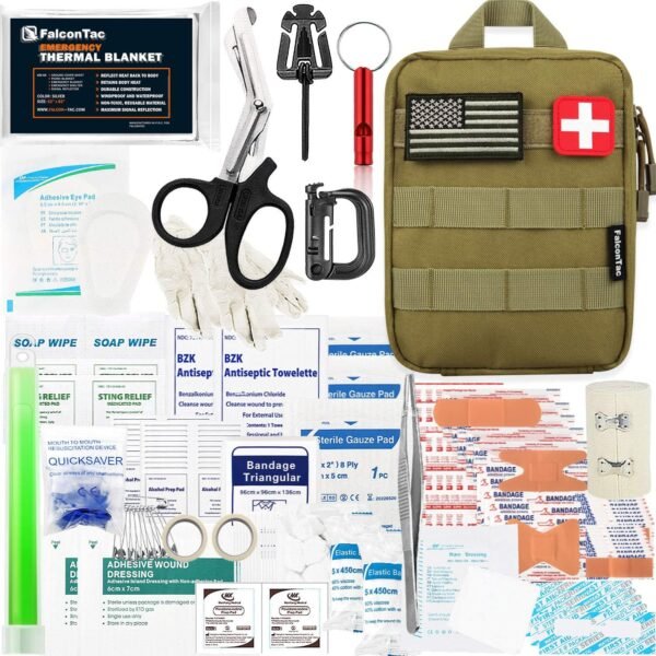200 Pieces First Aid Kit IFAK Survival Kit Molle S... - Image 2