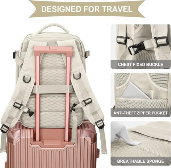 WONHOX Large Travel Backpack Carry on Flight Appro... - Image 8