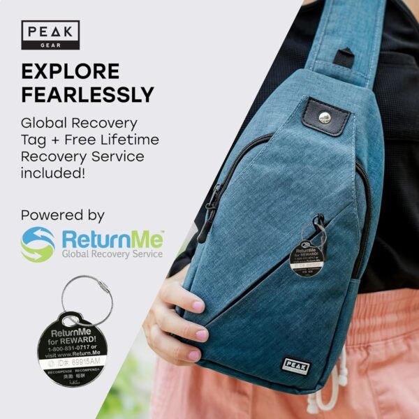 Peak Gear Travel Sling Bag. Compact Crossbody Bag ... - Image 6