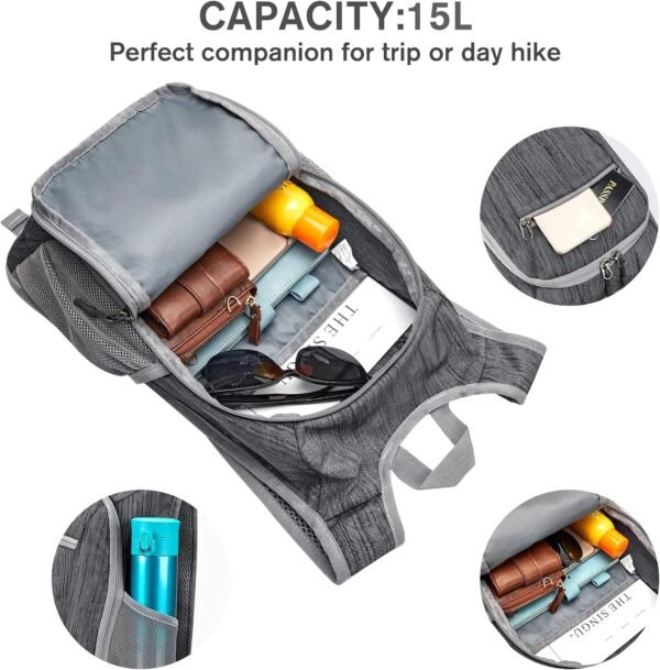 G4Free 10L/15L Hiking Backpack Lightweight Packabl... - Image 6