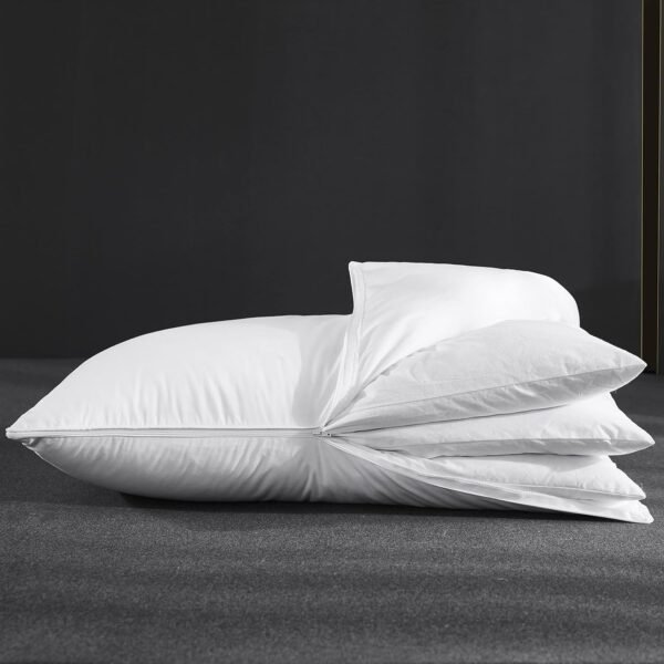 Three Geese Adjustable Layer Goose Feather Pillow,... - Image 4