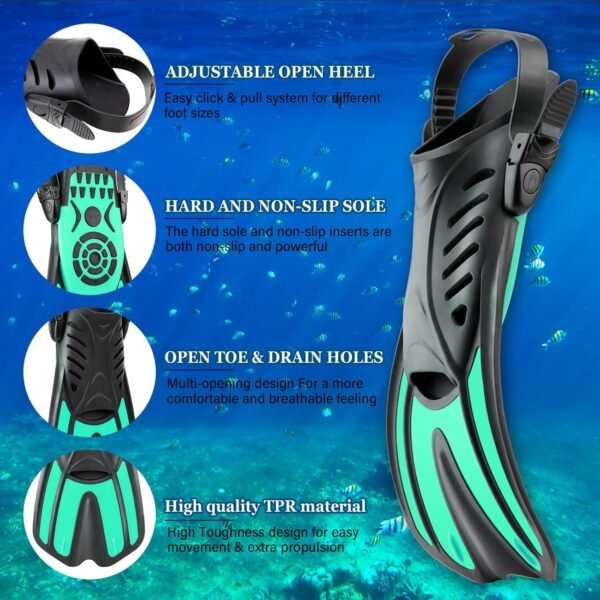 Snorkeling Gear for Adults, 4 in 1 Travel Size Mas... - Image 6
