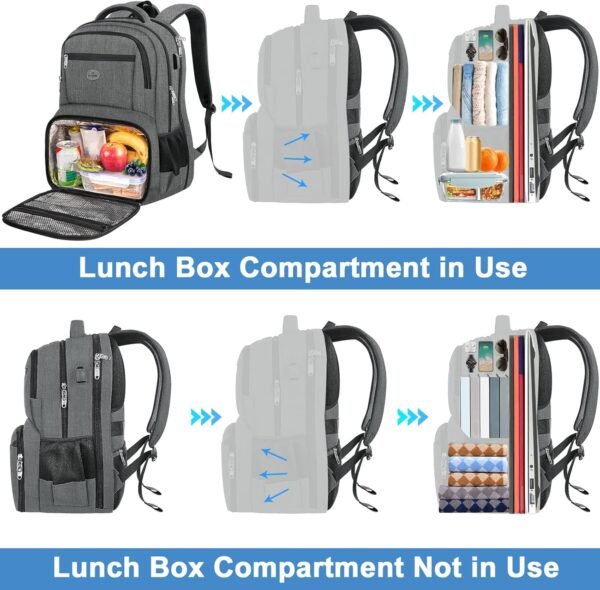 MATEIN Work Backpack for Men, Large Anti Theft Lun... - Image 4