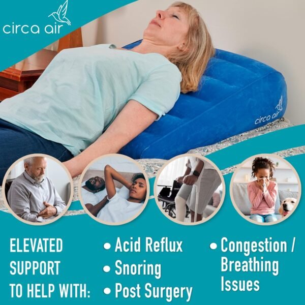Circa Air Inflatable Wedge Pillow for Travel - Lig... - Image 3