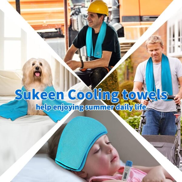 [4 Pack] Cooling Towel (40"x12"),Ice Towel,Soft Br... - Image 8
