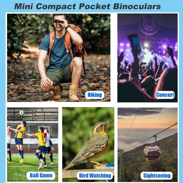 8x21 Mini Compact Pocket Binoculars, Lightweight F... - Image 8