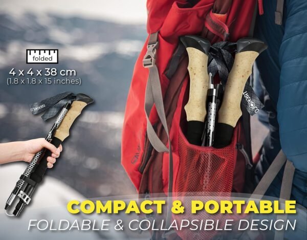 Trekology Trek-Z Collapsible Hiking & Trekking Pol... - Image 3