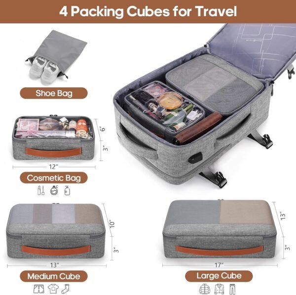 Travel Backpack, 17Inch Laptop Backpack, Carry-on ... - Image 3