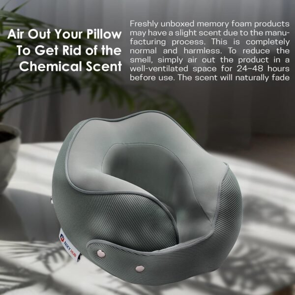 Travel Neck Pillow – Soft Memory Foam Airplane Pil... - Image 10