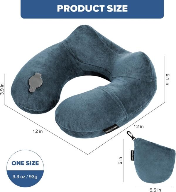 Rewondah Inflatable Travel Pillow for Sleeping Air... - Image 8