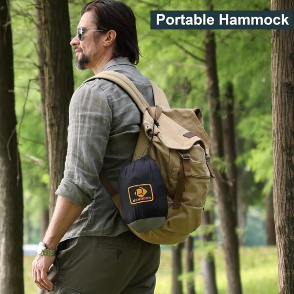 Camping Hammock with Net,Travel Portable Lightweig... - Image 7