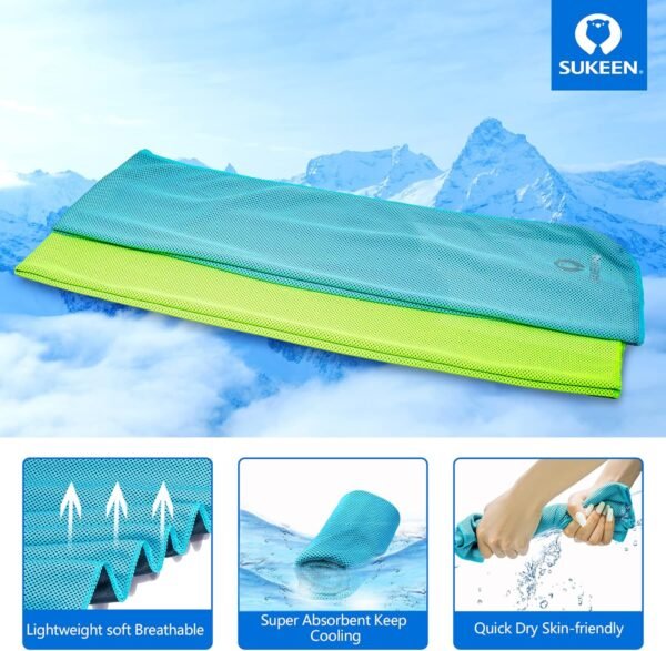 [4 Pack] Cooling Towel (40"x12"),Ice Towel,Soft Br... - Image 3