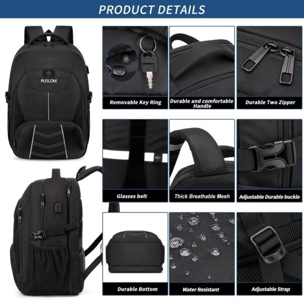 Extra Large Backpack for Men 55L,18.4Inch Travel L... - Image 5