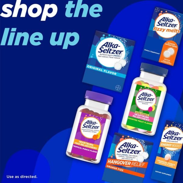 Alka-Seltzer Hangover Relief Tablets, Fast Relief ... - Image 8