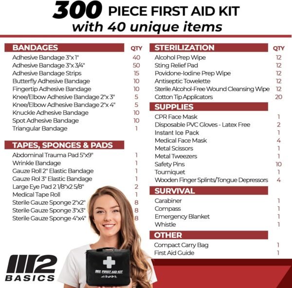 M2 BASICS Professional 300 Piece (40 Unique Items)... - Image 7