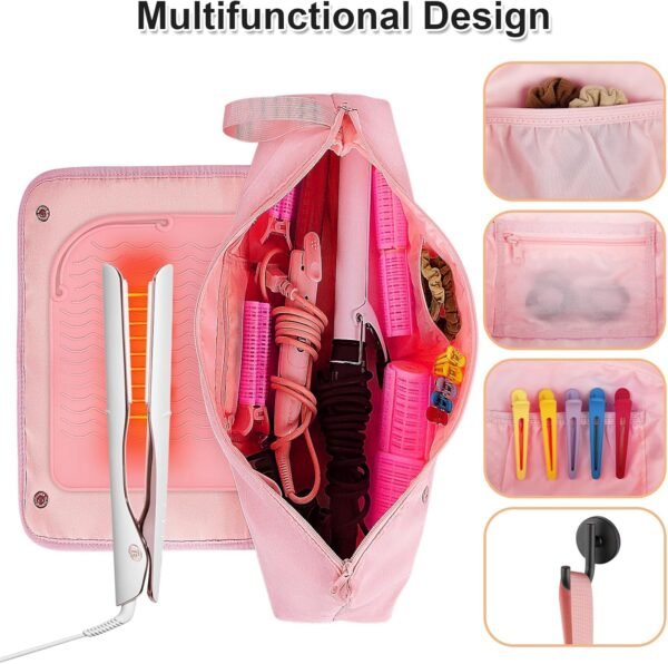 Hair Tool Travel Bag for Flat Irons, Hair Accessor... - Image 6