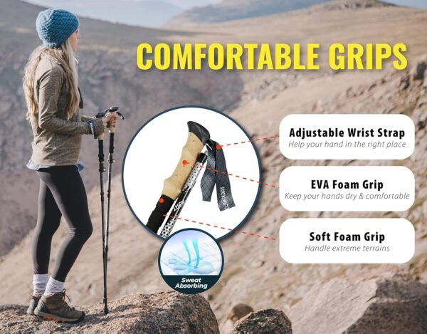 Trekology Trek-Z Collapsible Hiking & Trekking Pol... - Image 8