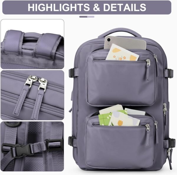 Laptop Backpack for Men Women, Flight Approved Tra... - Image 6