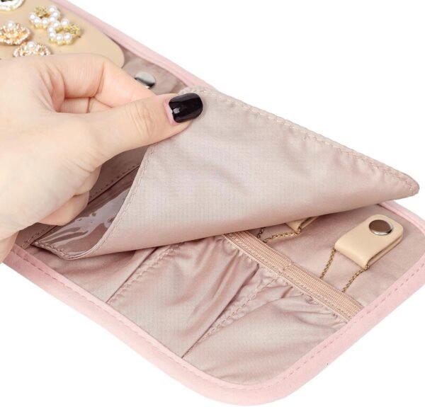 BELALIFE Travel Jewelry Case Organizer, Small Fold... - Image 7